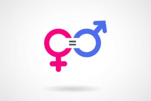 Gender equality vector image