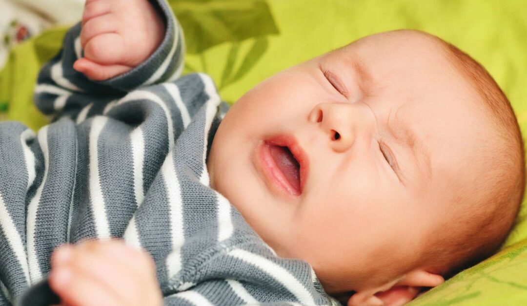 a baby sneezing
