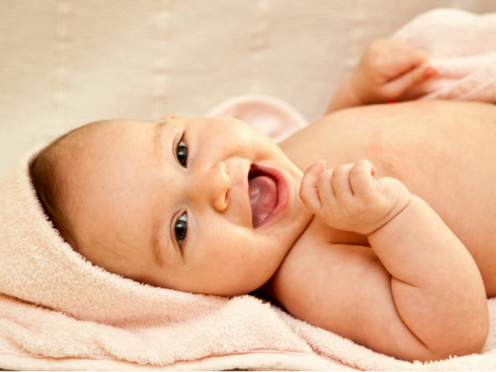 a smiling baby