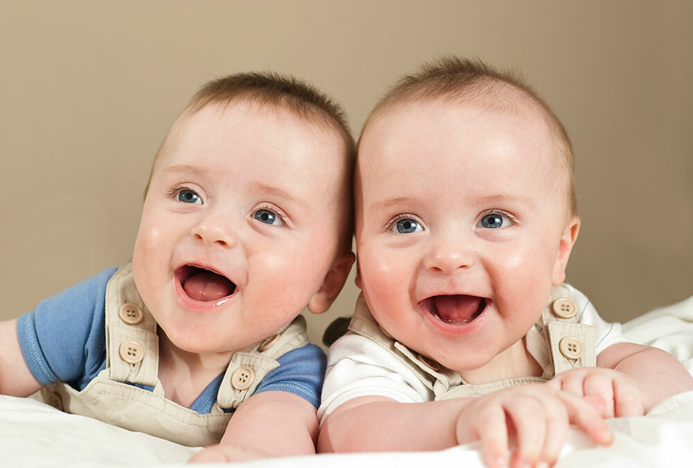 two identical twins